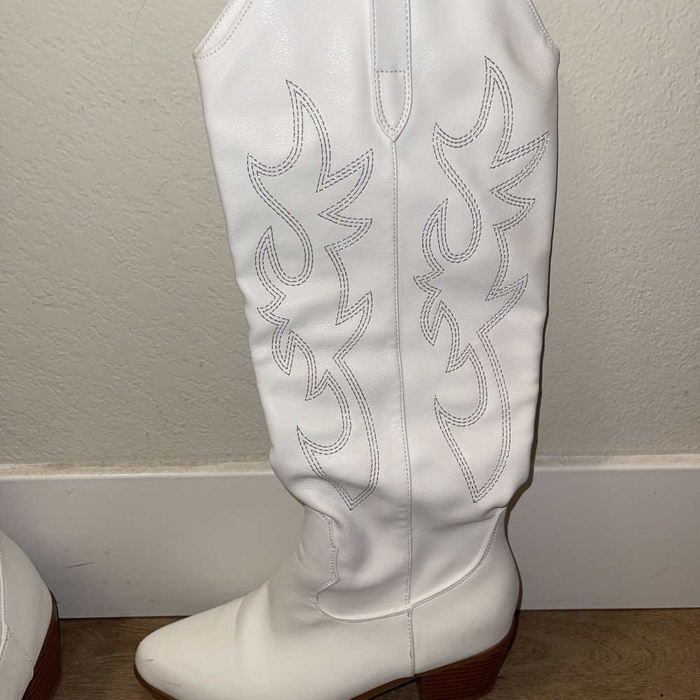 White cowboy boots